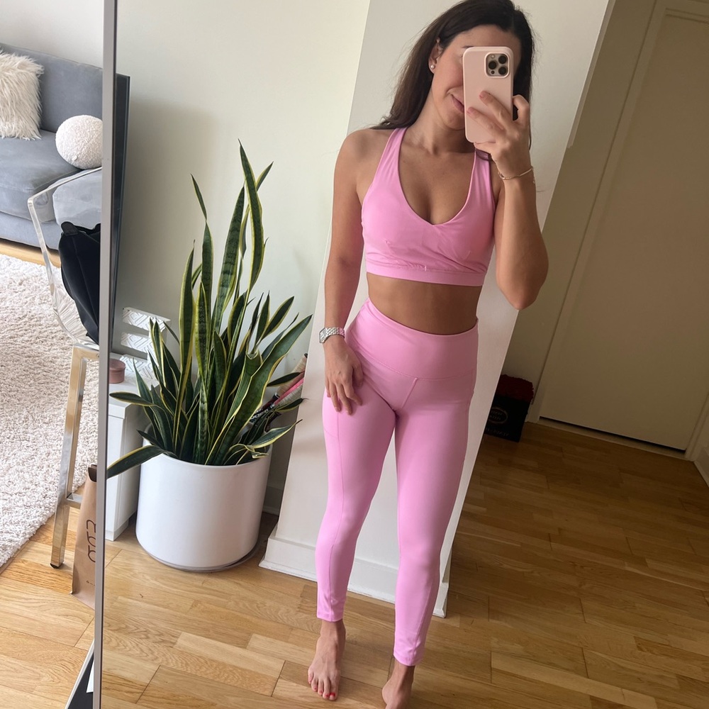 Pink matching set activewear